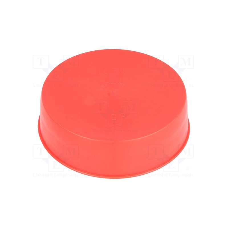 10 pcs x SUNDPLAST - 15300 -AS - Plugs, Body: red, Out.diam: 110mm, H: 31mm, Mat: LDPE, push-in, round