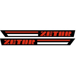 Zetor cabin stickers x 2 pieces 135cm