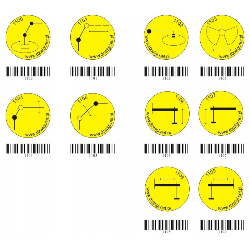 Convex pictogram and arm