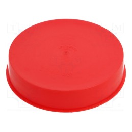 10 pcs x SUNDPLAST - 15350 -AS - Plugs, Body: red, Out.diam: 115.6mm, H: 23mm, Mat: LDPE, push-in