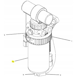 Fuel filter, cva separator, cat backhoe loader