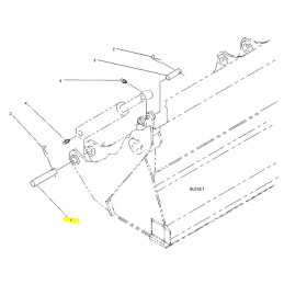Shark cylinder pin cat backhoe loader cva