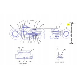 Sleeve in the head of the Cat Kop lad 9R2700 CVA cylinder