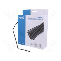 1 rol x BM GROUP - GBS024MNE - Heat shrink sleeve, glueless, 2: 1, 2.4mm, L: 11m, polyolefine