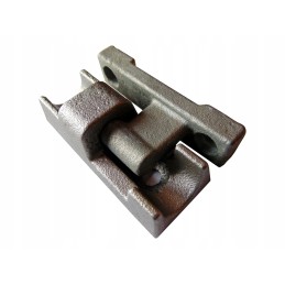 Aluminum side rail hinge l100, set for welding