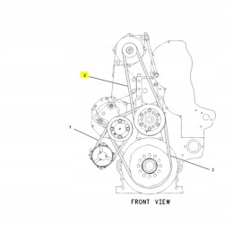 Set of cat backhoe loader V-belts