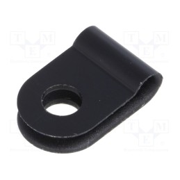 10 pcs x HELLERMANNTYTON - 211-60000 - Fixing clamp, Cable P-clips, ØBundle : 3.2mm, W: 10mm, polyamide