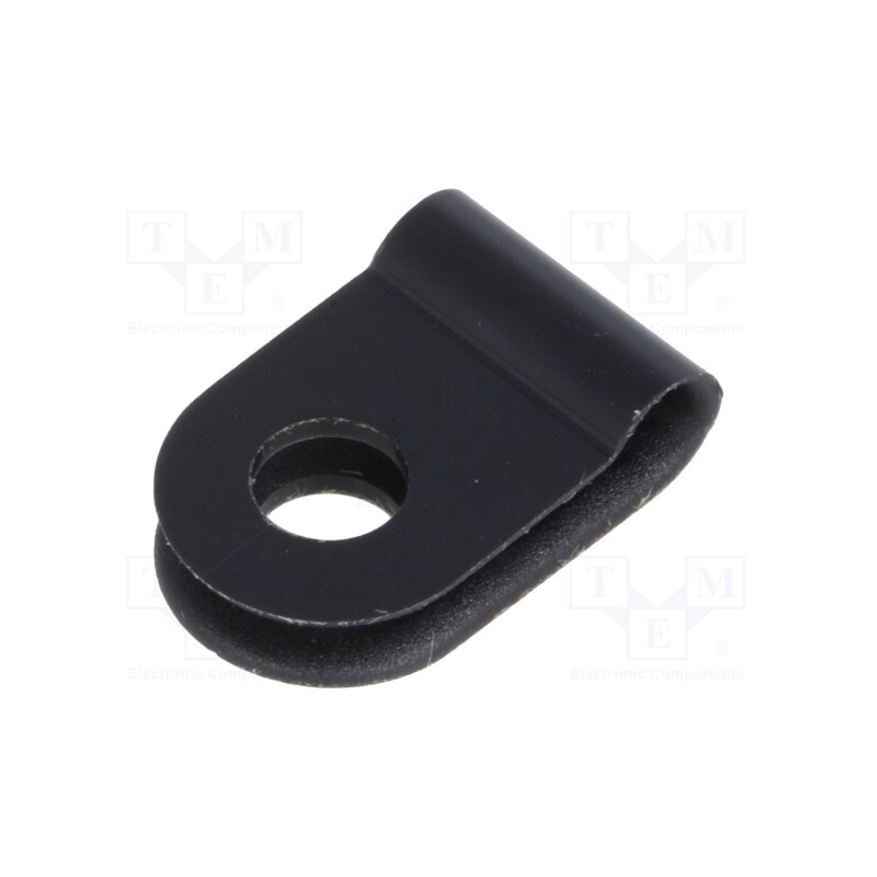 10 pcs x HELLERMANNTYTON - 211-60000 - Fixing clamp, Cable P-clips, ØBundle : 3.2mm, W: 10mm, polyamide