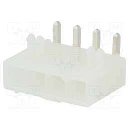 2 pcs x MOLEX - 39303045 - Socket, wire-board, male, Mini-Fit Jr, 4.2mm, PIN: 4, THT, PCB snap