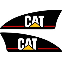 Stickers cat caterpillar excavator loader 37cm