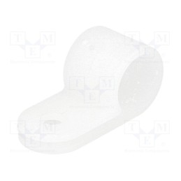 10 pcs x FIX&FASTEN - FIX-CC-29 - Fixing clamp, Cable P-clips, ØBundle : 8.3mm, polyamide, natural