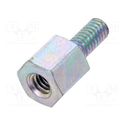 10 pcs x DREMEC - 222X05 - Screwed spacer sleeve, 5mm, Int.thread: M2,5, Ext.thread: M2,5