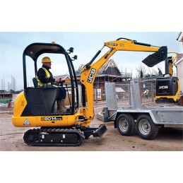 JCB 8014 cts mini excavator laminated stickers
