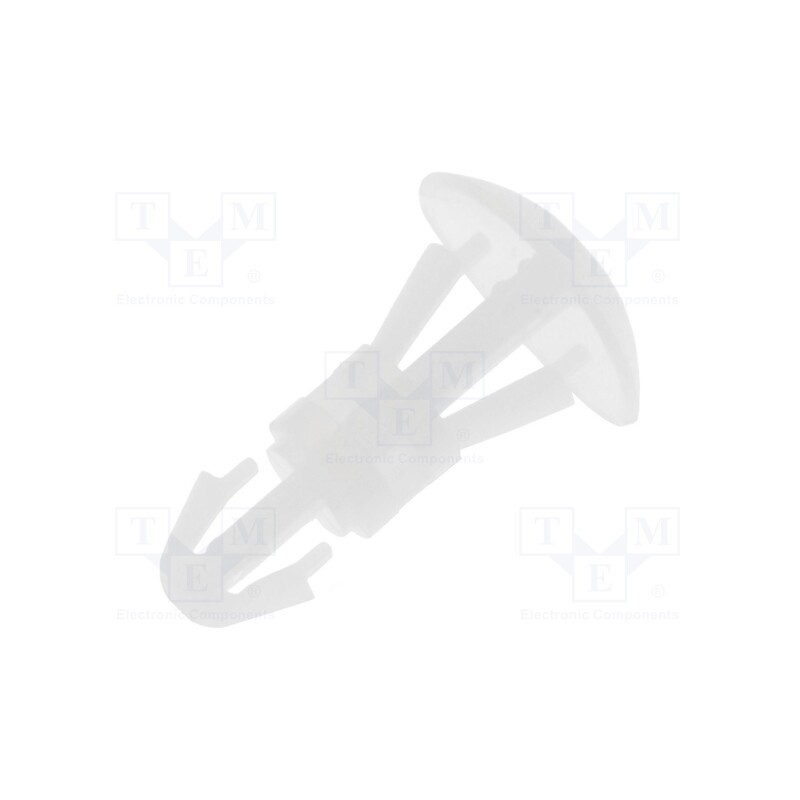 10 pcs x FIX&FASTEN - FIX-RCA-6 - Assembly stud, polyamide, L: 6mm, snap fastener, natural, UL94V-2