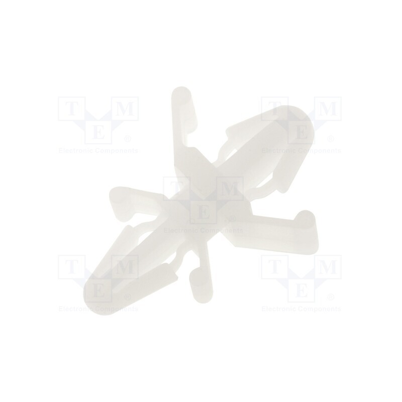 10 pcs x FIX&FASTEN - FIX-CBS-5 - PCB distance, polyamide, L: 4.6mm, latch/latch, natural, UL94V-2