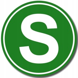 Sticker adr letter s safe environment 12 cm