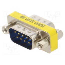 2 pcs x CONNFLY - DS1082-02-9P8LNDS - Transition: adapter, D-Sub 9pin male,both sides, gender changer