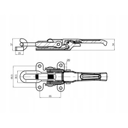 Clip on the side lock with a hook, very strong, new