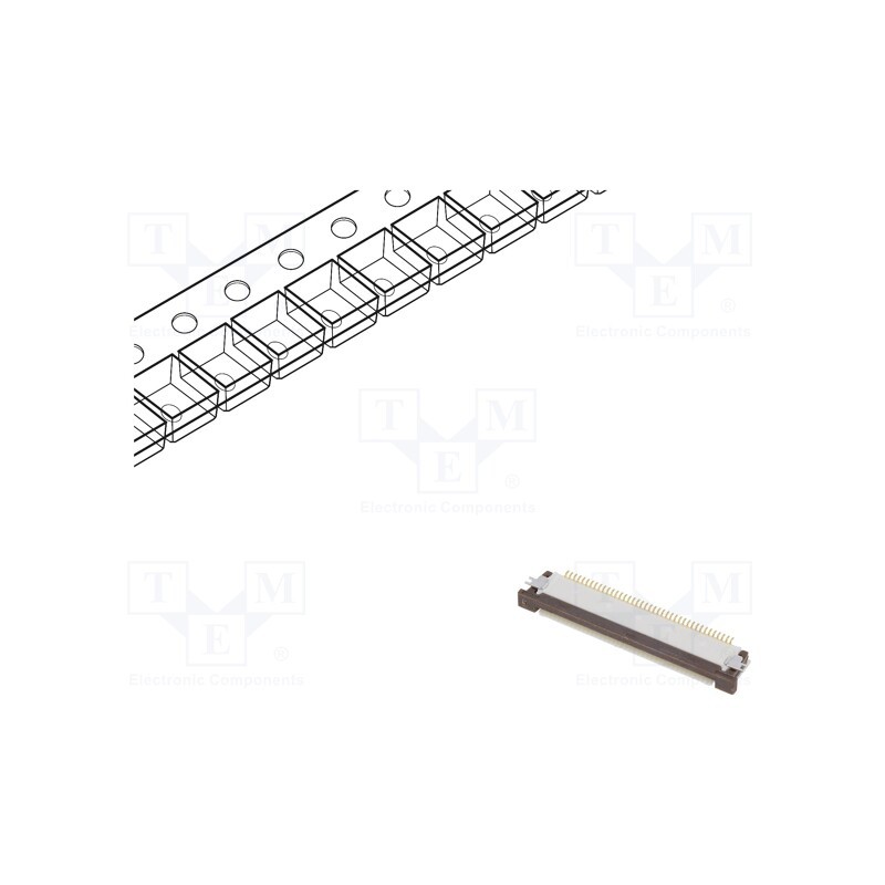 2 pcs x MOLEX - 541044031 - Connector: FFC/FPC, horizontal, PIN: 40, top contacts,ZIF, SMT