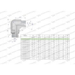 Hydraulic adjustable elbow bb 1 4 x1 4 Warynski