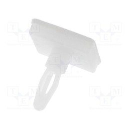 10 pcs x FIX&FASTEN - FIX-JSS-6.4 - PCB distance, polyamide, L: 6.4mm, self-adhesive, natural, UL94V-2