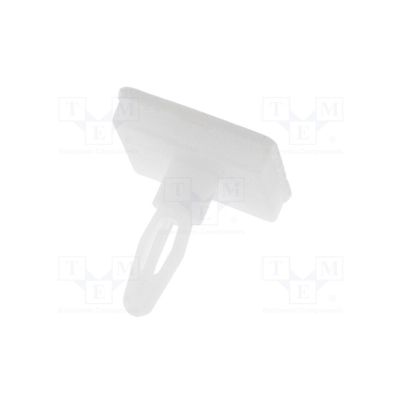 10 pcs x FIX&FASTEN - FIX-JSS-6.4 - PCB distance, polyamide, L: 6.4mm, self-adhesive, natural, UL94V-2