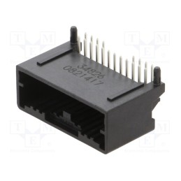 2 pcs x MOLEX - 348260200 - Connector: automotive, Mini50, male, socket, on PCBs, PIN: 20, black