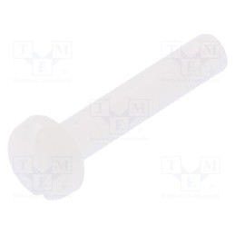 10 pcs x DREMEC - 8G204M3X16 - Screw, M3x16, 0.5, Head: cheese head, slotted, 0,9mm, polyamide