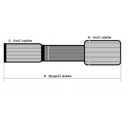 Original Komatsu hydraulic pump shaft