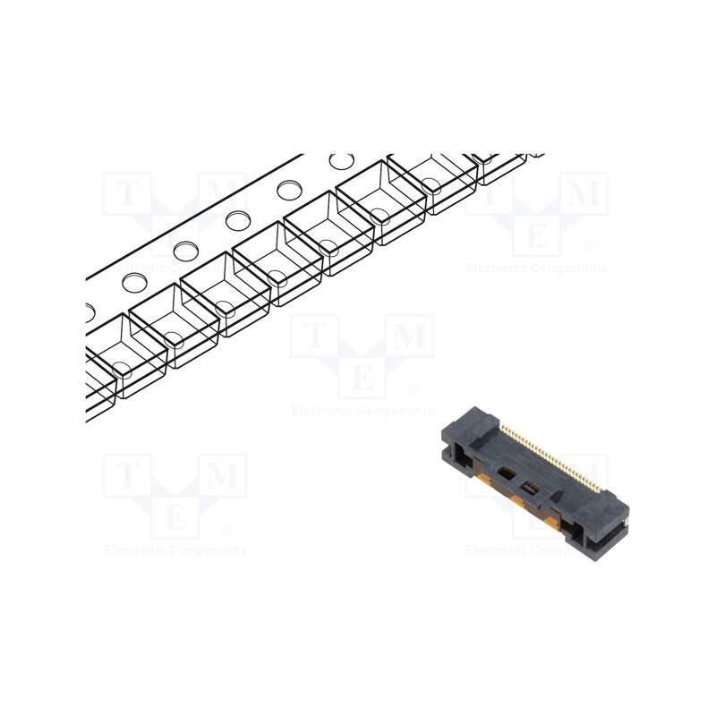2 pcs x MOLEX - 5017863091 - Connector: FFC/FPC, vertical, PIN: 30, Non-ZIF, SMT, Easy-On, 50V