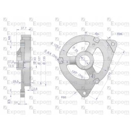 Alternator front cover ax230000 c 330 new