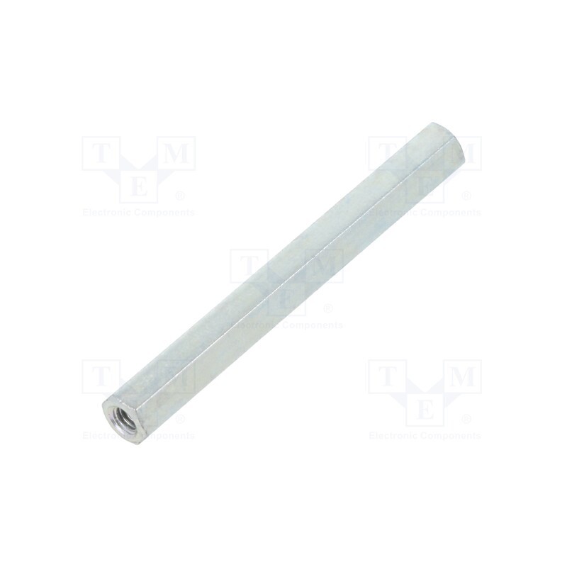 10 pcs x DREMEC - 123X45 - Screwed spacer sleeve, 45mm, Int.thread: M3, hexagonal, steel