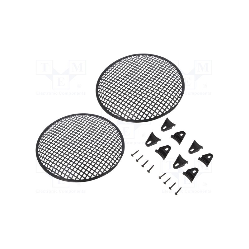 1 set x 4CARMEDIA - GRILL1120-BK - Loudspeaker grille, 12'