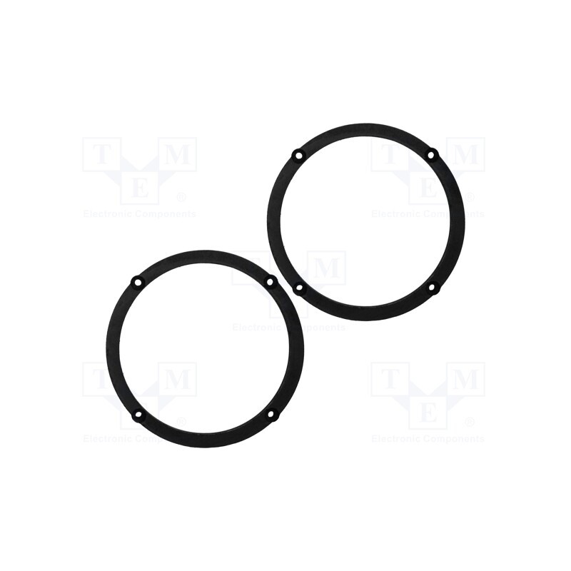 1 set x BASSER - DMSEAT02 - Spacer ring, MDF, 165mm, Seat, impregnated, 2pcs.