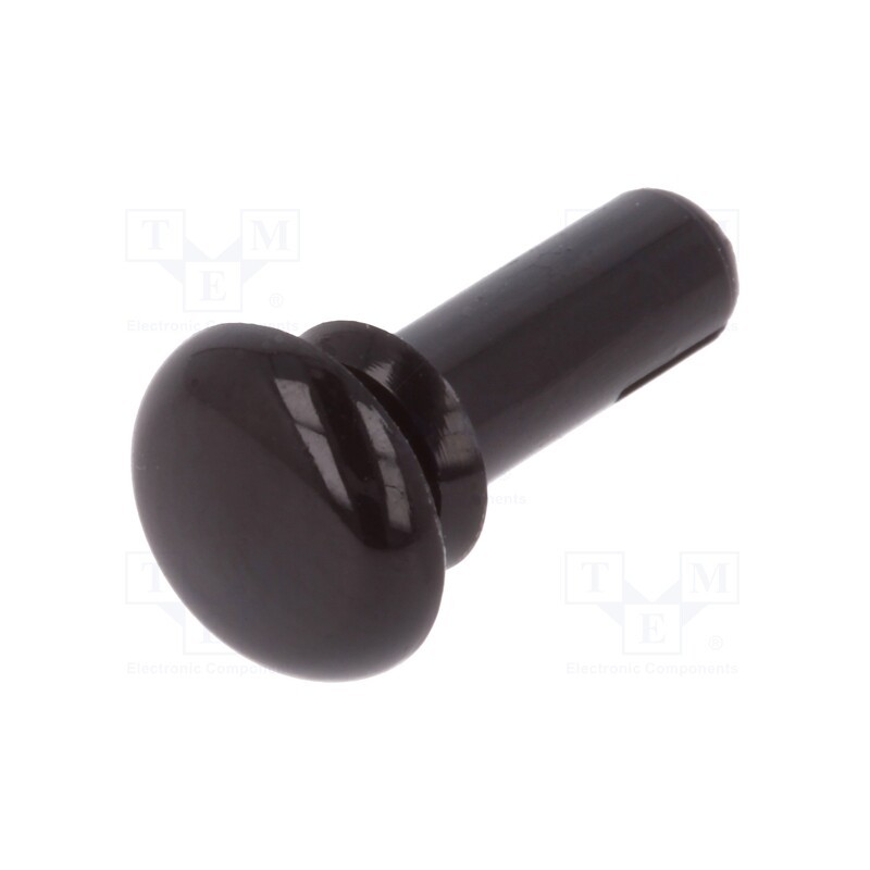 10 pcs x DREMEC - 8G4013.0X6.5B - Rivet, polyamide, L.rivet: 8mm, Panel cutout diam: 3.1mm, black