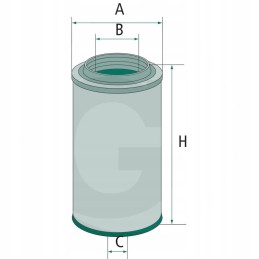 Air filter 64mm 8mm 127mm granite