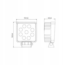 Work headlight, LED work lamp 27w, tractor