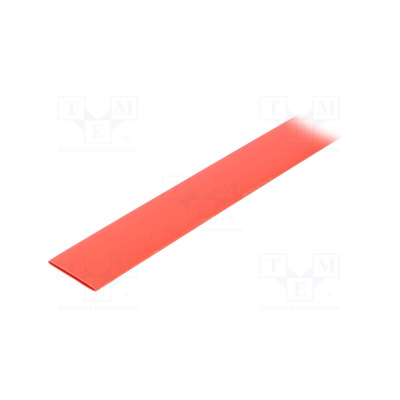 1 m x TASKER - GTM 1995 R - Heat shrink sleeve, glueless, 2: 1, 19mm, L: 1m, red, polyolefine