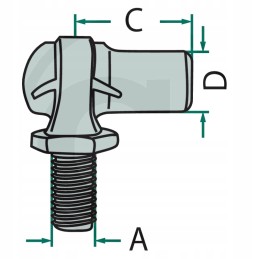 Angle connector 19mm 65499122 granite