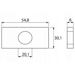 Vpl2058 lower link pin plate
