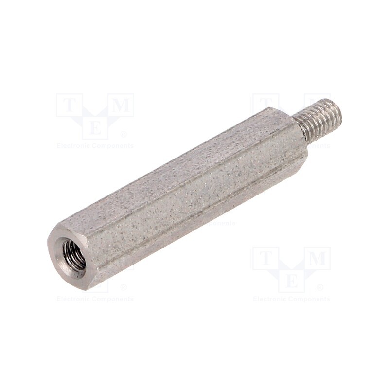 10 pcs x DREMEC - 244X25 - Screwed spacer sleeve, 25mm, Int.thread: M3, Ext.thread: M3