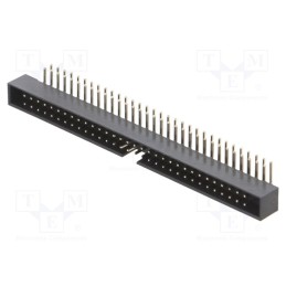 1 pcs x CONNFLY - DS1014-64RF1B - Socket, IDC, male, PIN: 64, angled 90°, THT, gold flash, 2mm