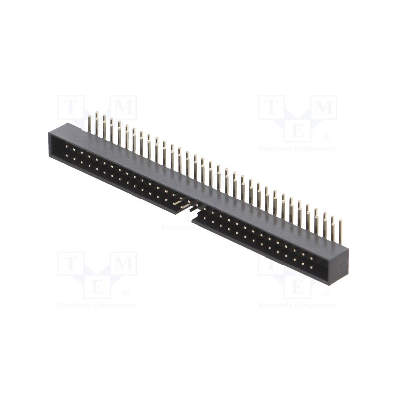 1 pcs x CONNFLY - DS1014-64RF1B - Socket, IDC, male, PIN: 64, angled 90°, THT, gold flash, 2mm