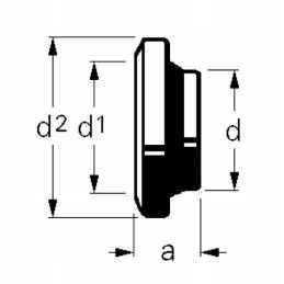 Female connector flange for welding 89 mm Bauer