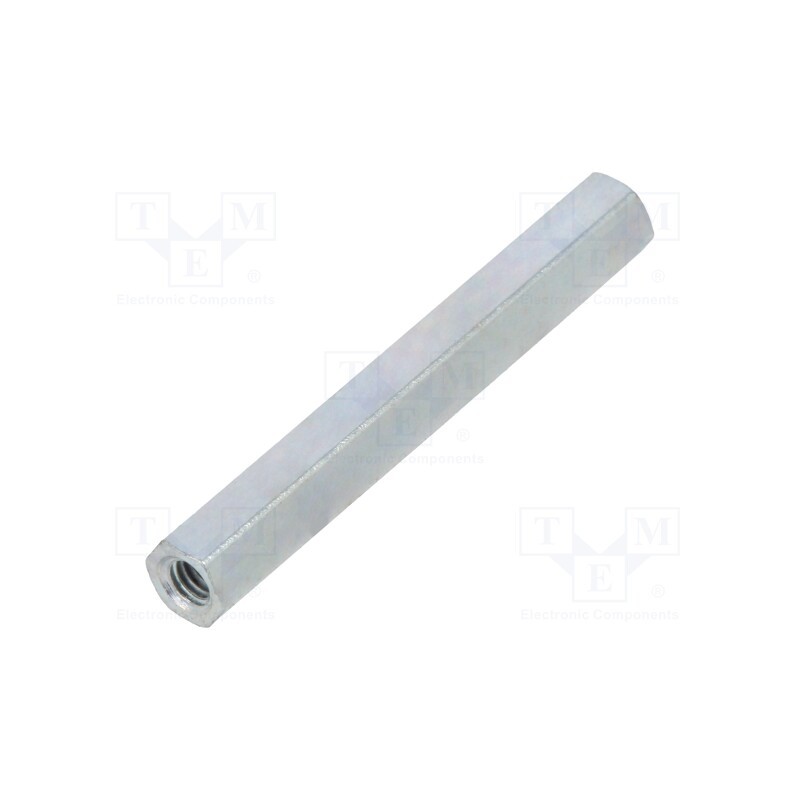 10 pcs x DREMEC - 1212X30 - Screwed spacer sleeve, 30mm, Int.thread: M2,5, hexagonal, steel