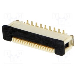 1 pcs x OMRON - XF2J182412AR100 - Connector: FFC/FPC, vertical, PIN: 18, inverse,ZIF, SMT, 0.5A, 0.5mm