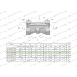Inch aa 3 8 hydraulic reducing connector