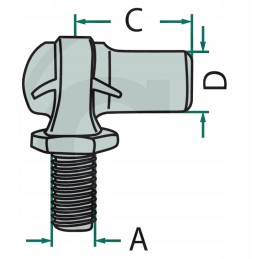 Angle connector 25mm 65499119 granite