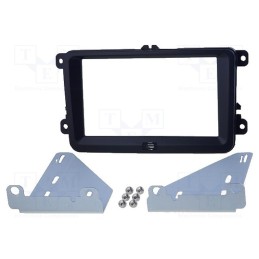 1 pcs x ACV - 381320-30-1 - Radio frame, Seat,VW,Škoda, 2 DIN, black
