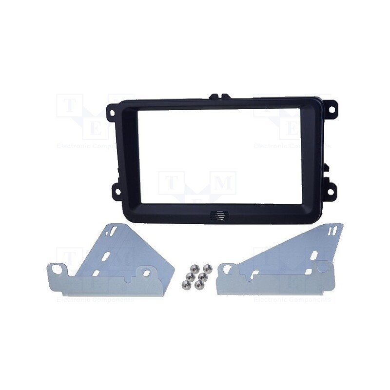 1 pcs x ACV - 381320-30-1 - Radio frame, Seat,VW,Škoda, 2 DIN, black